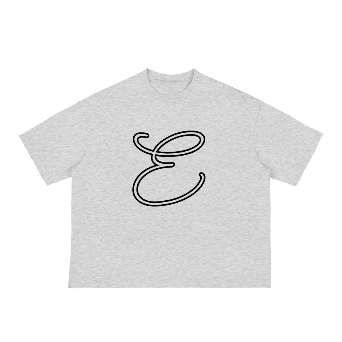 Linked E Box Tee - Grey