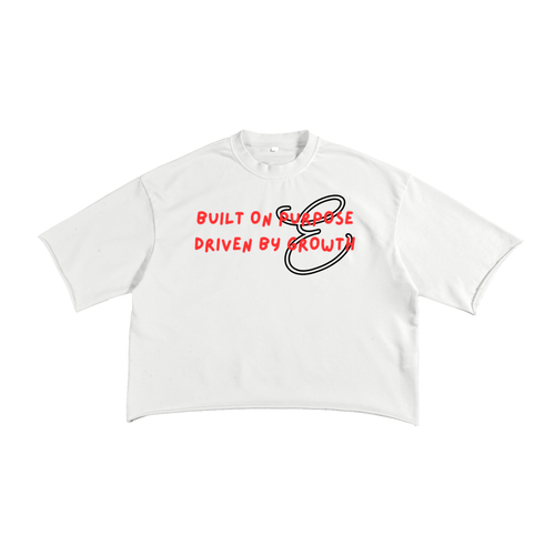 Growth Tee (White & Red)